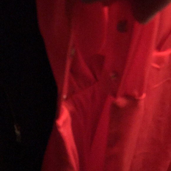 BCBGeneration size 12 silky red deep V front & open back pockets - Picture 12 of 13